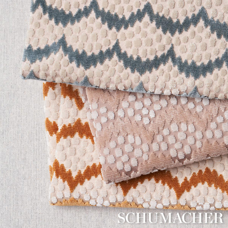 Tissu en velours Schenacher x Neisha Crosland, Jade doux