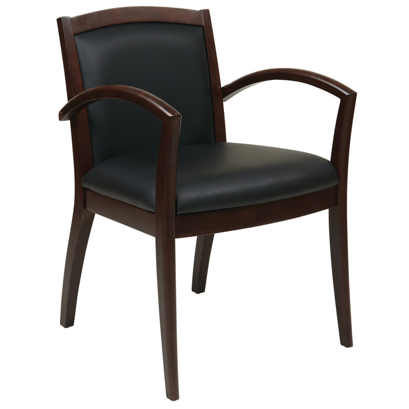 Chaise de salle d'attente en cuir Deedee, Espresso