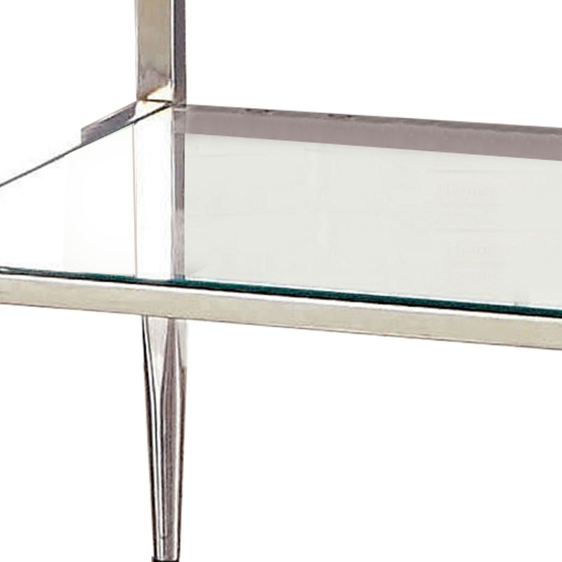 Irja Glass Top End Table