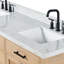 ARIEL Camila 73 Double Sink Bathroom Vanity with Italian Carrara Marble Top-1129571851