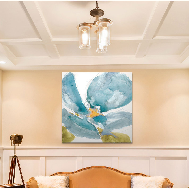 " Flower Splash II ", 32" H x 32" W x 1.5" D, Wrapped Canvas