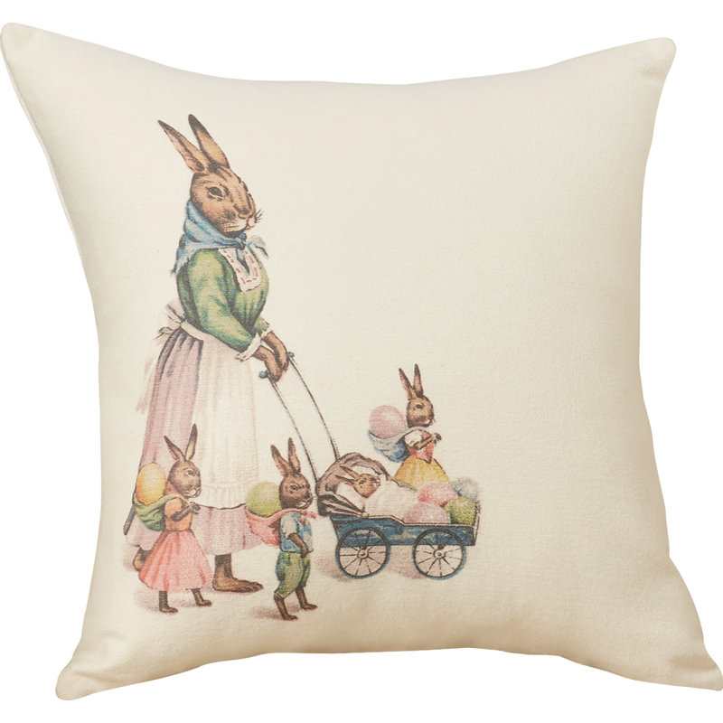 Easter Reversible Throw Pillow
