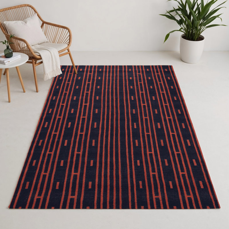 Trellis Purple Indoor and Outdoor Area Rug, Rectangle 5' x 7'