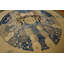 Tapis rond antique chinois artistique