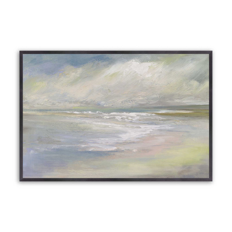 Shoreline Dreams II, H 12,25 po x l 15,25 po, Encadrement ouvert, zinc vieilli