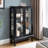Curio Cabinet With Tempered Glass Doors-122642909