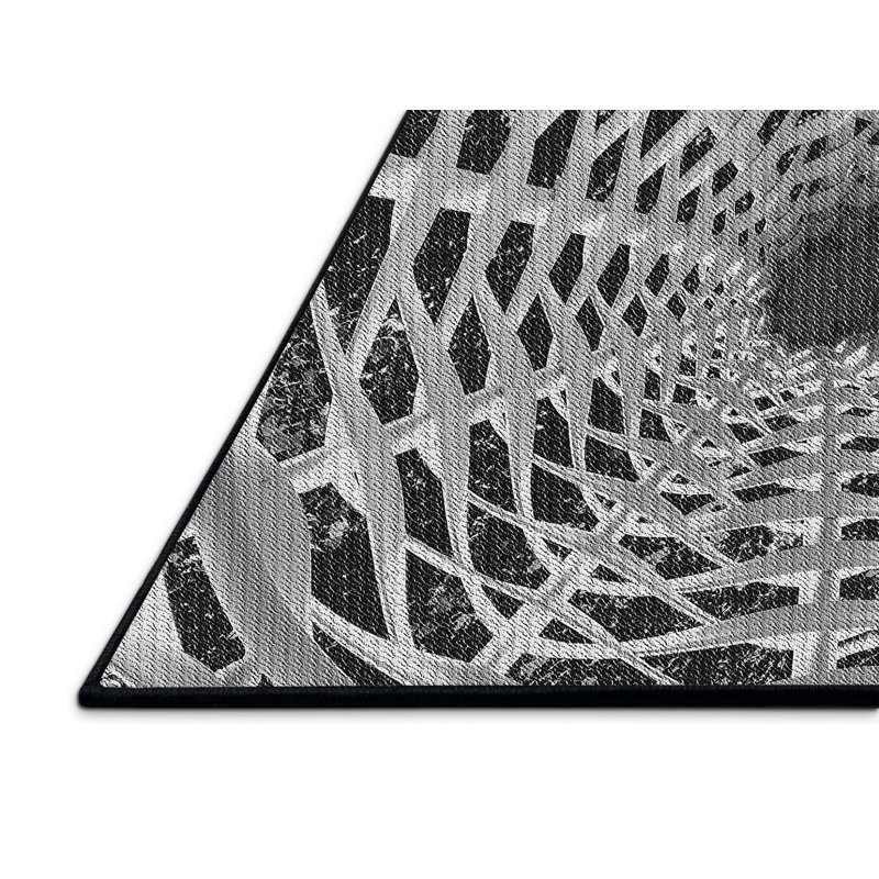 Tapis gris / brun Power Loom, Rectangle 2 pi x 4 pi