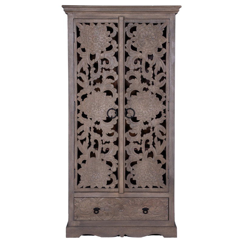 Armoire sculptée à la menthe replica, Gris fumée
