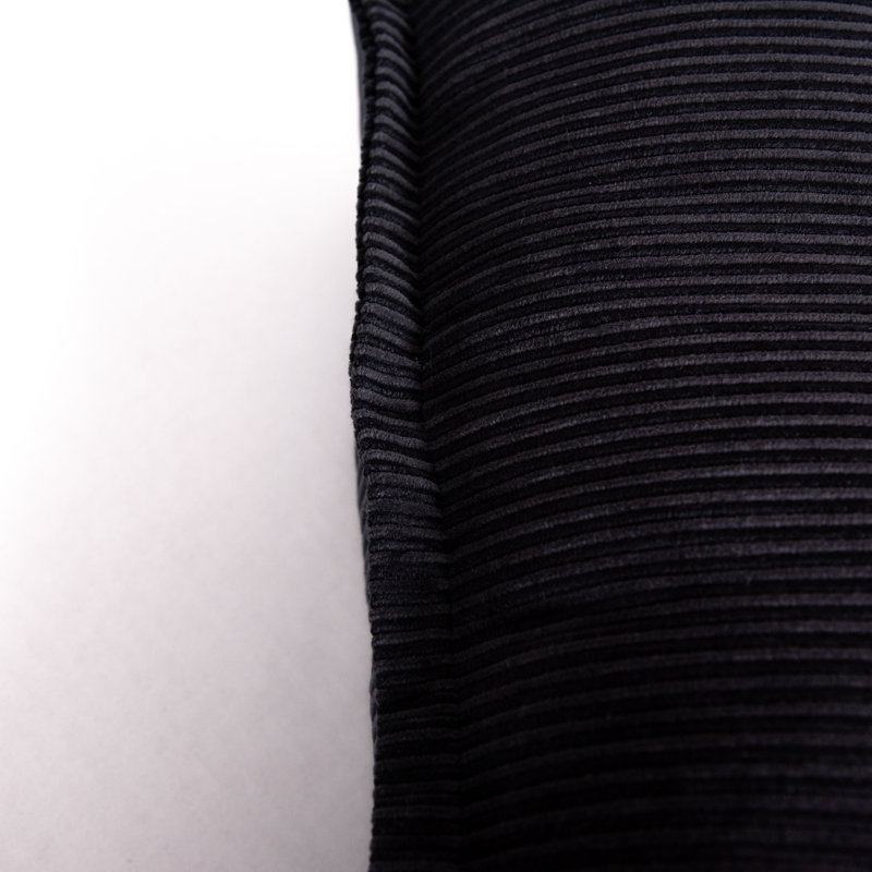 Textured Cotton Reversible Throw Pillow, Black