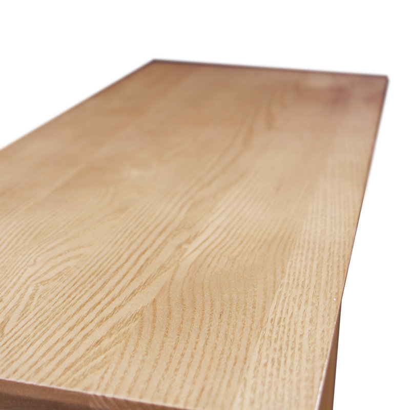 Table de chevet étroite en bois massif et manufacturé, Sable du désert