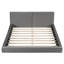 Lit plateforme tapissier avec lit en velours avec base solide-1873696293
