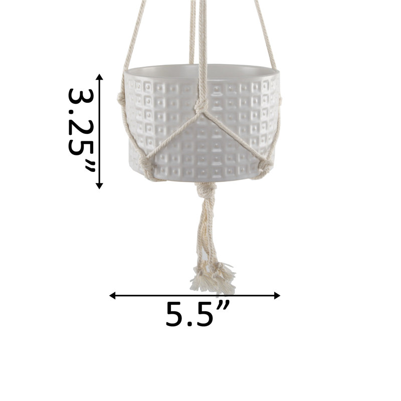 Colbourne Ceramic Hanging Planter