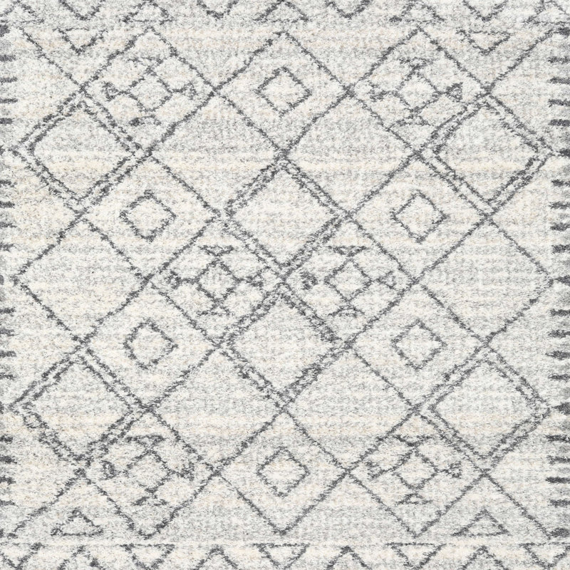 Tapis contemporain ivoire, Carré 4 pi