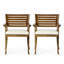 Chaise d'extérieur en bois d'acacia avec coussins-1620857941