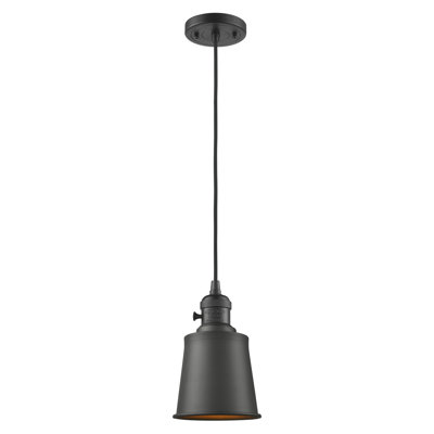 Franklin Restoration - Amiliyah - 1 Light 5" Cord Hung Mini Pendant - On-Off Turn Switch - Bulb Not Included