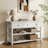 Nibbi 47" Console Table with Wood Frame and Legs, 3 Drawers and 2 Open Shelves Gray-1273093228