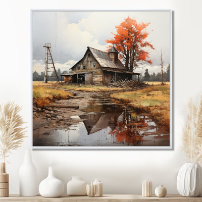 Art mural sur toile Barns