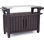 Chariot-bar pour l'extérieur avec armoire de rangement Keter Unity XL, brun