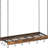 industrial style ceiling/wall mounted pot rack with hooks for kitchen storage, space saving, practical and beautiful.-197120553-197120558