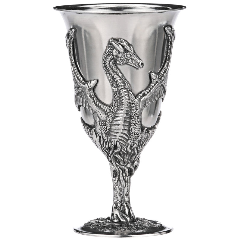 Dragon 8 oz. Pewter Goblet with Gift Box