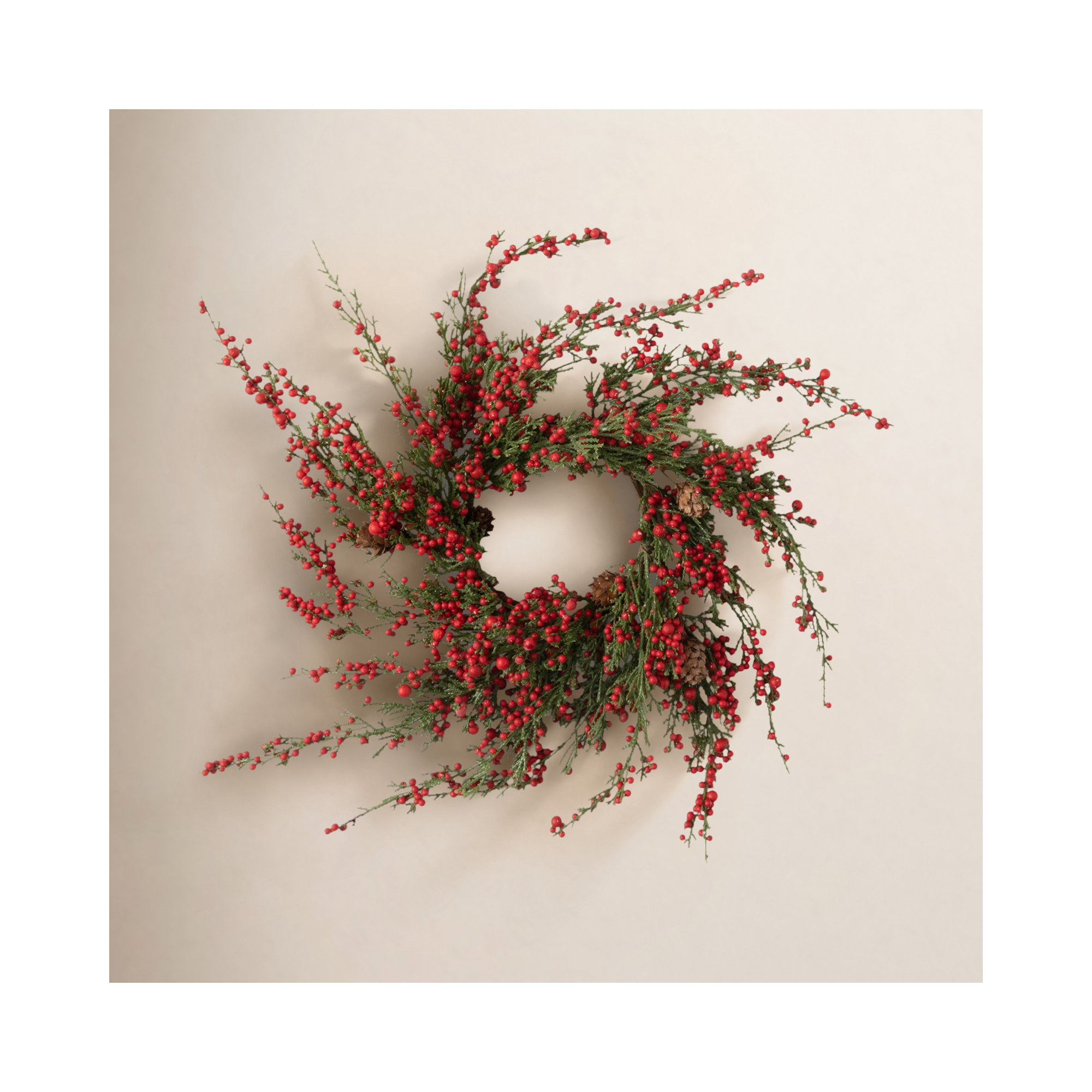 14'' Faux Cedar Wreath