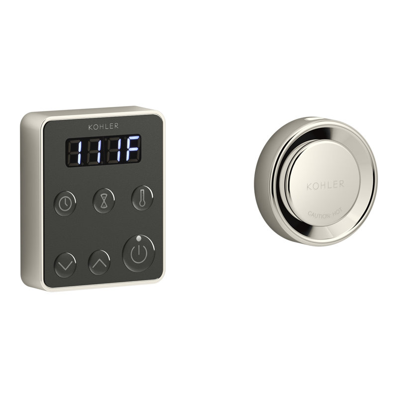 Invigoration™ Series Steam Generator Control Kit, Vibrant Polished Nickel