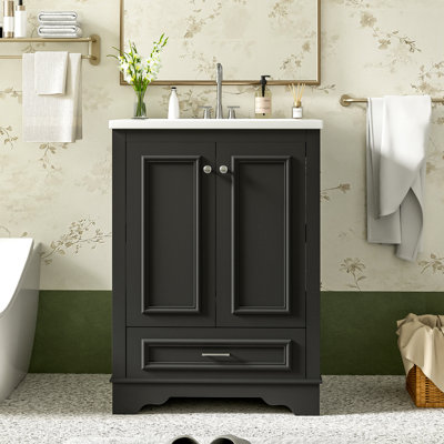 Meuble-lavabo 24 po avec lavabo en céramique