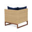 Ensemble de conversation modulaire en rotin 5 pièces avec coussins Sunbrella Tullio-1363704852