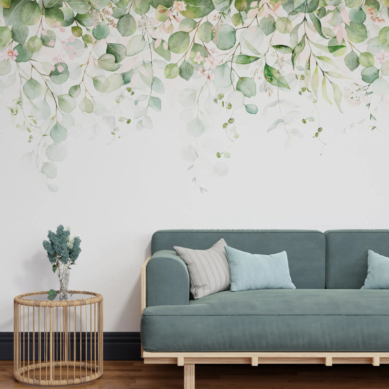 Superfresco Easy Botanical Cascade Print To Order Fixed Size 2.8m x 3m Mural, Yellow