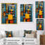 Motifs tribaux bleus Ndebele-96679776-96679779