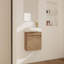 Meuble-lavabo à fermeture en douceur avec lavabo, 16 pouces pour petite salle de bain-818850931