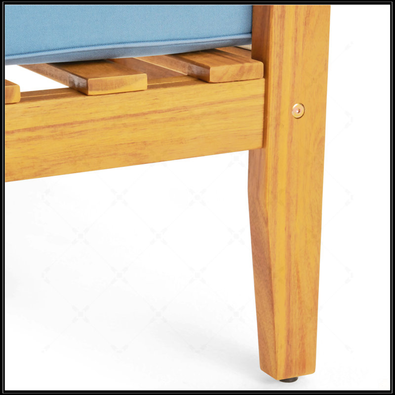 Causeuse + table basse, Bleu