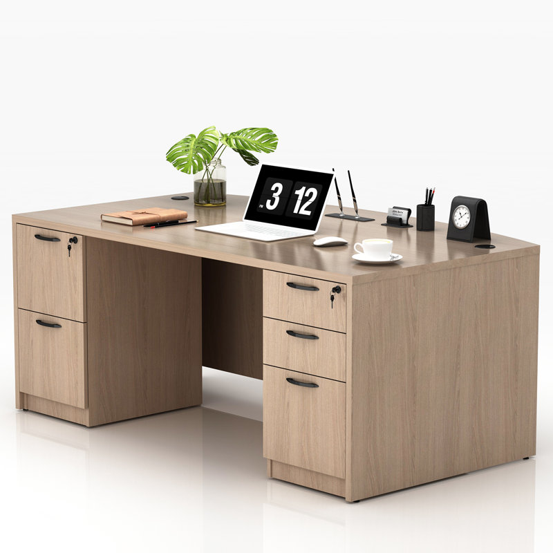  Parven Vertical Filing Executive Desk, Lime
