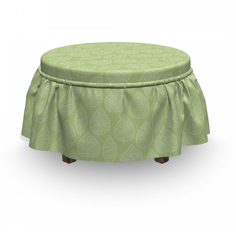 Housse pour repose-pieds leaves
