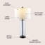 Lampe de table 29,25 po Silberston-847997405