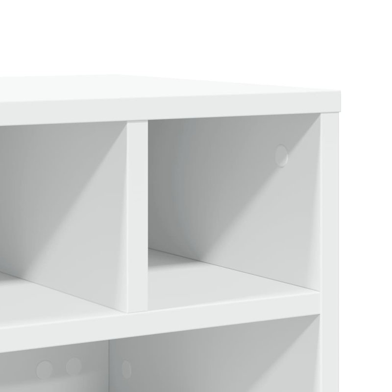 Support d'imprimante avec roues 16,1 po x 12,6 po x 13,6 po, Blanc