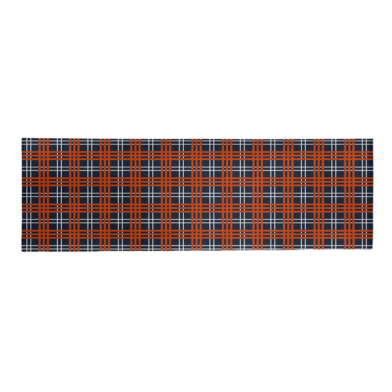 Tapis à carreaux bleu, Tapis de couloir 2 pi 6 po x 8 pi