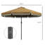 Parasol de patio 9 pi Outsunny-328121357