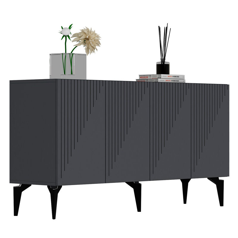 Olivia 79cm Console Table, Anthracite