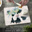 Planche à découper en verre 3 mm CounterArt Spring Cow 10 po x 8 po