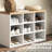 21 Hall Tree And Shoe Bench , 9 Pair Storage For Bedroom, Entryway, Hallway Organization, White, Space Shelving Unit, Decor, Particle Board Structure Coat Rack