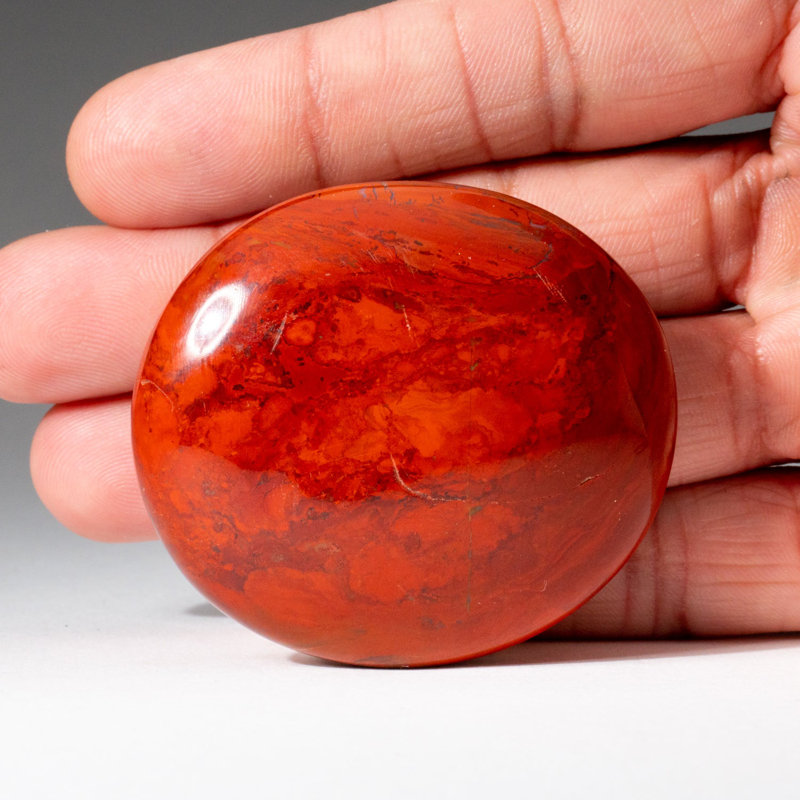 Astro Gallery of Gems Genuine Polished Red Jasper (Medium) Palm Stone ...