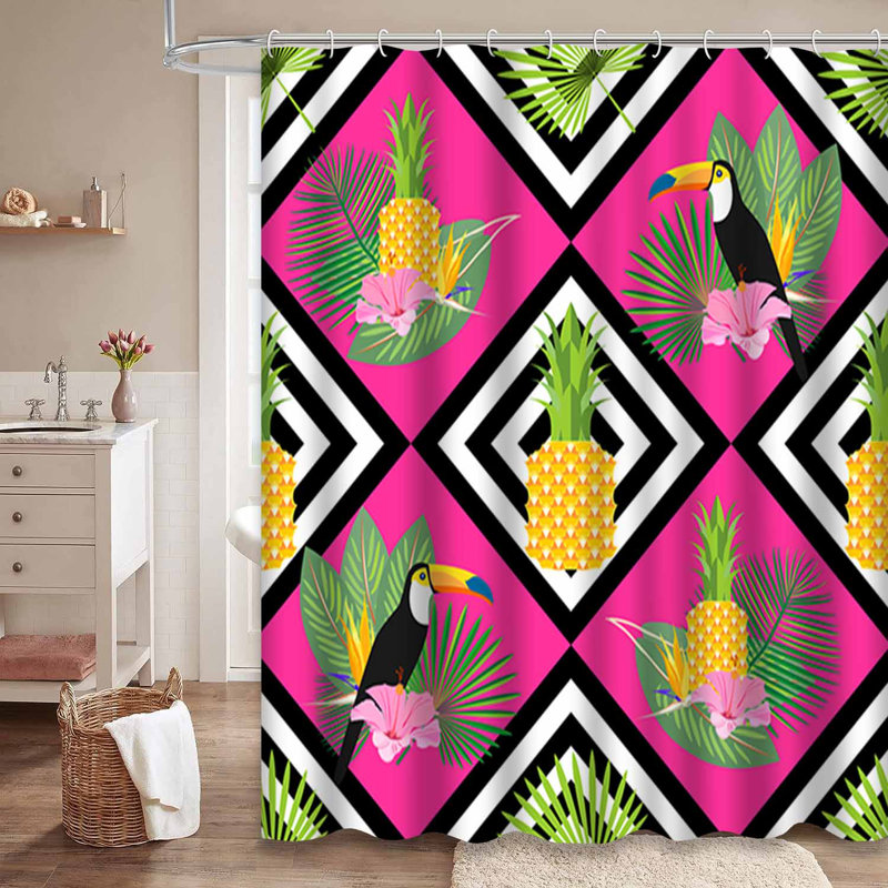 Rideau de douche Tropical, 72" L x 78" W