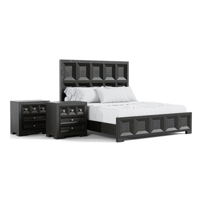 Ensemble de chambre à coucher 3 pièces Schell