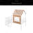 Metal Twin Size Loft Bed With Roof, Window, Guardrail-43097043