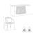 Buffolino 6 - Person Pedestal Dining Set-98202744-98202746