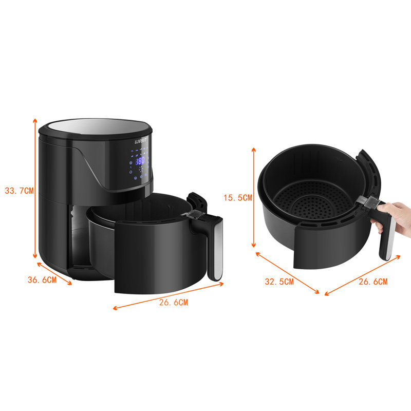 WOLTU 4L Air Fryer Oven, Black