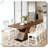 Chic Table X Shaped Solid Balanced Rustic Design