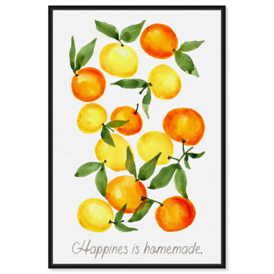 Art mural sur le thème «Happiness home citrus» par Art Remedy