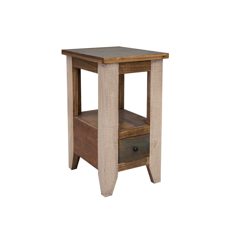 Dobby Chair Side Table With 1 Drawer